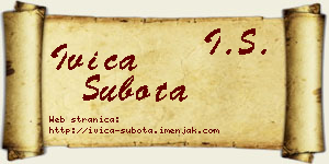 Ivica Subota vizit kartica